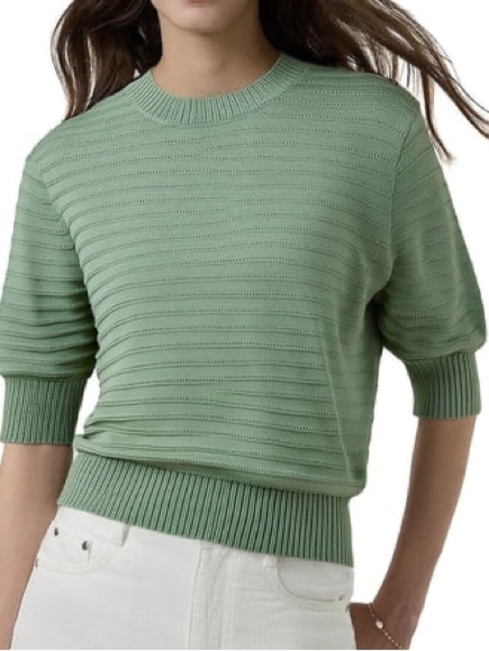 Frye Short Sleeve Knit Sweater